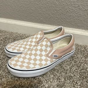 Pink Checkered Slip-On Vans